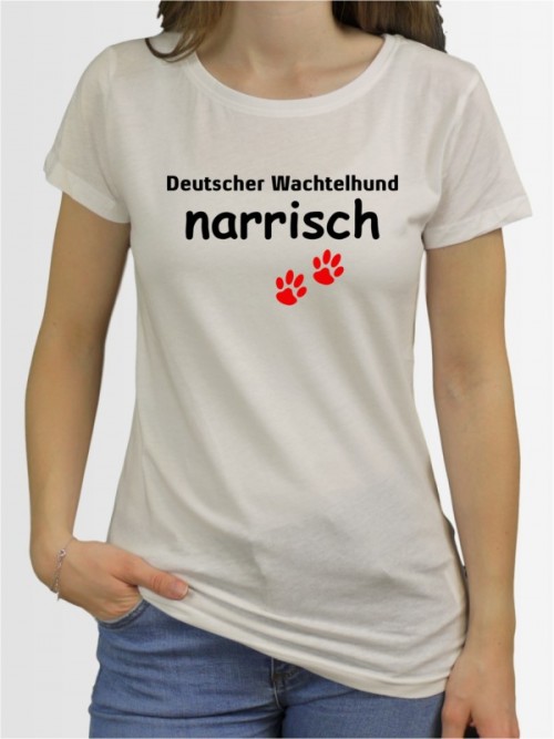 "Deutscher Wachtelhund narrisch" Damen T-Shirt