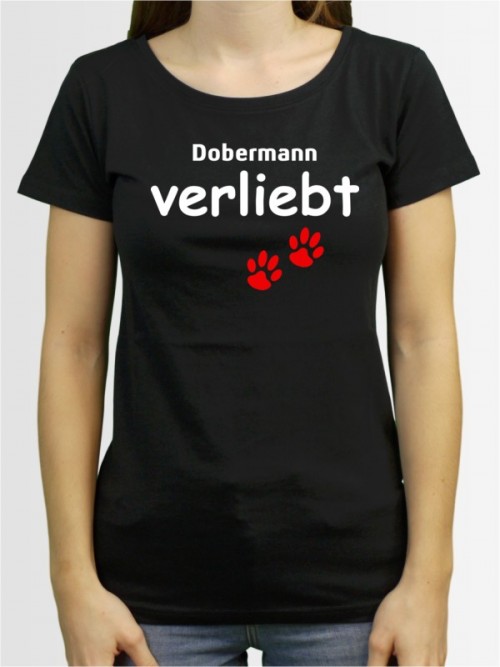 "Dobermann verliebt" Damen T-Shirt