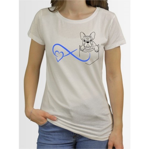 Damen-Shirt mit Französische Bulldogge Hunde-Motiv von AchDuDickerHund